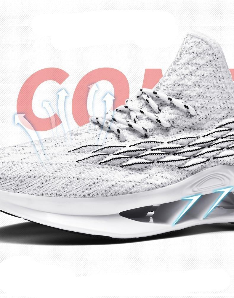 Men Casual Luxury White Running Shoes Non Slip Sneakers