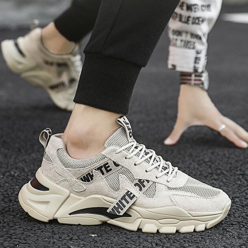 Men Spring Summer Breathable High Top Walking Sports Sneakers