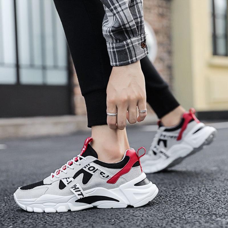 Men Spring Summer Breathable High Top Walking Sports Sneakers