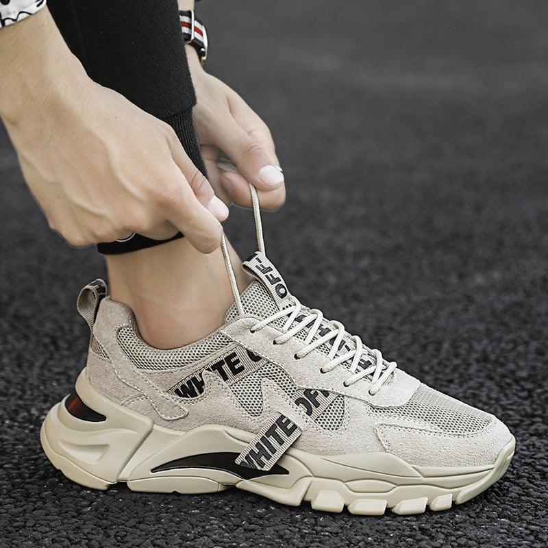 Men Spring Summer Breathable High Top Walking Sports Sneakers