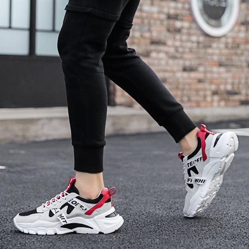 Men Spring Summer Breathable High Top Walking Sports Sneakers