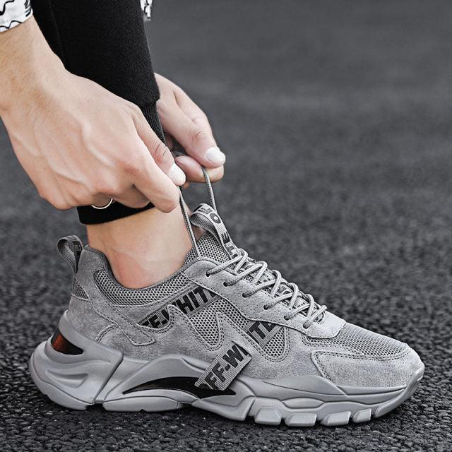 Men Spring Summer Breathable High Top Walking Sports Sneakers