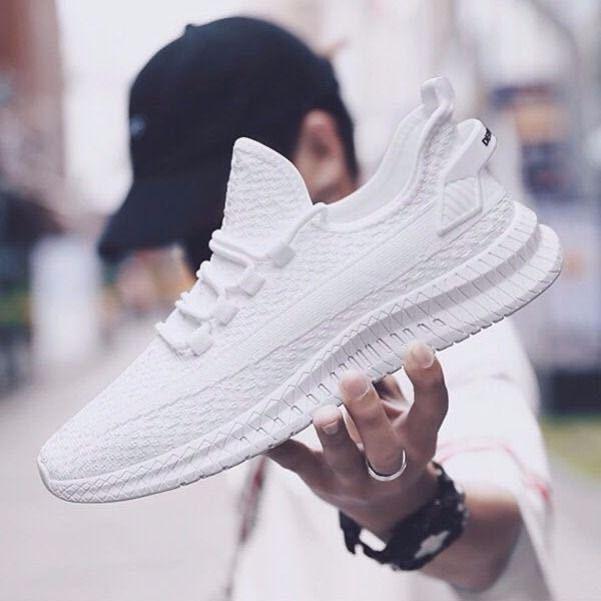 Men Lightweight Summer Running Shoes Breathable Slip On Sneakers