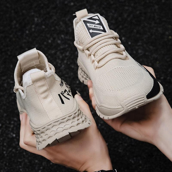 Men Lightweight Summer Running Shoes Breathable Slip On Sneakers