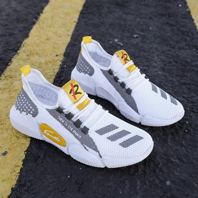 Men Lightweight Summer Running Shoes Breathable Slip On Sneakers