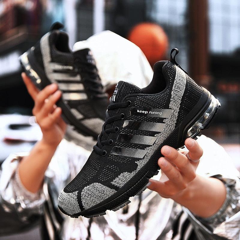 Men Elegant Air Cushion Running Sneakers Breathable Athletic Shoes