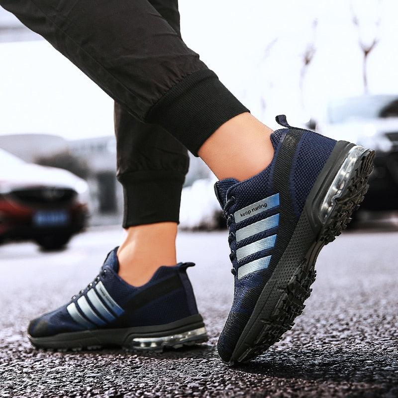 Men Elegant Air Cushion Running Sneakers Breathable Athletic Shoes