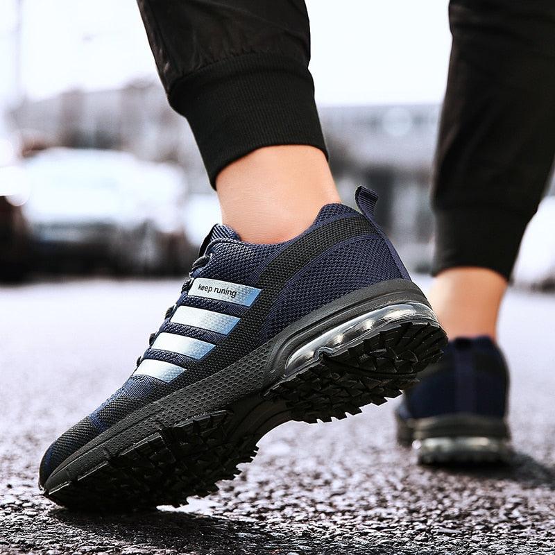 Men Elegant Air Cushion Running Sneakers Breathable Athletic Shoes