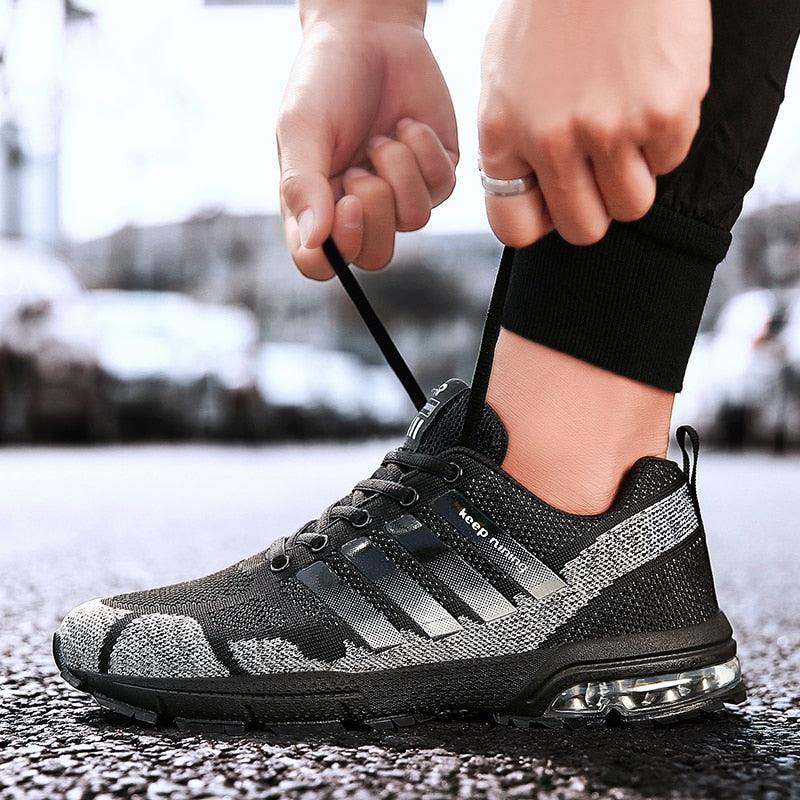 Men Elegant Air Cushion Running Sneakers Breathable Athletic Shoes