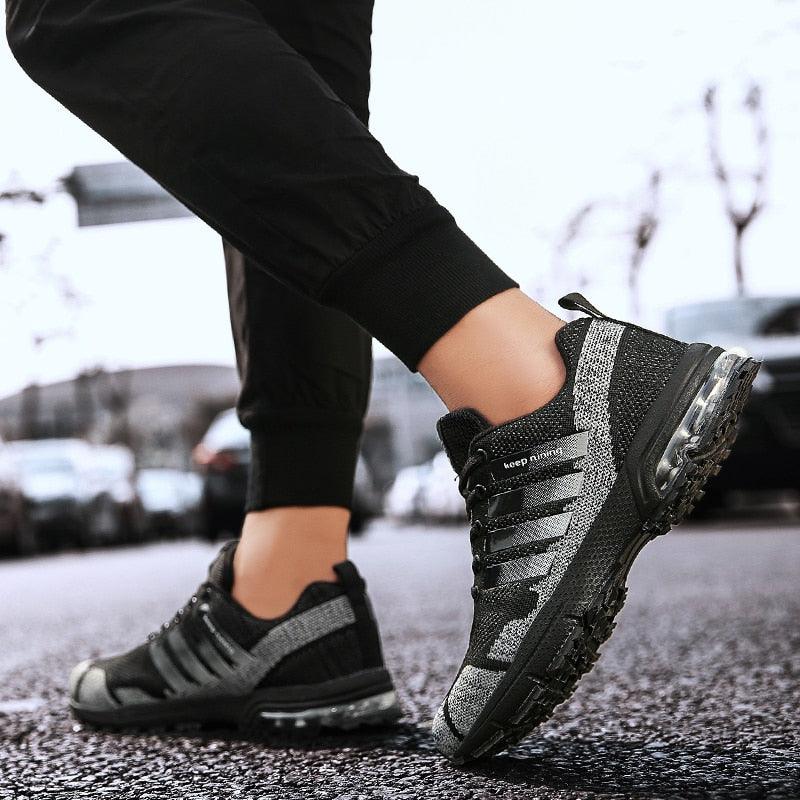 Men Elegant Air Cushion Running Sneakers Breathable Athletic Shoes