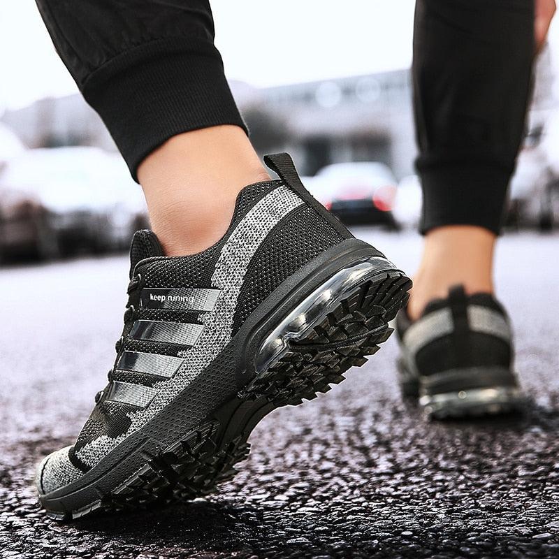 Men Elegant Air Cushion Running Sneakers Breathable Athletic Shoes