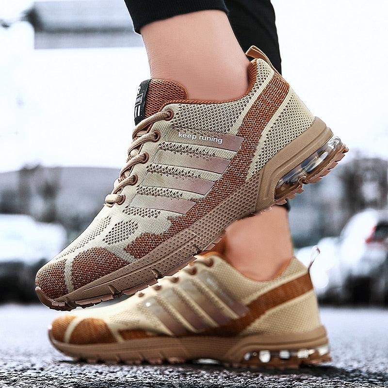 Men Elegant Air Cushion Running Sneakers Breathable Athletic Shoes