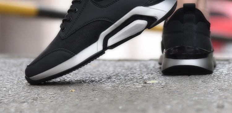 Men Black Lightweight Running Sneakers Casual Gym Walking Shoes