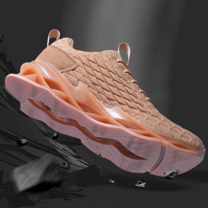 Men Black Modern Running Breathable Sneakers Gym Training Shoes