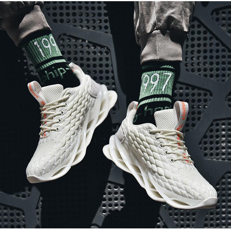 Men Black Modern Running Breathable Sneakers Gym Training Shoes