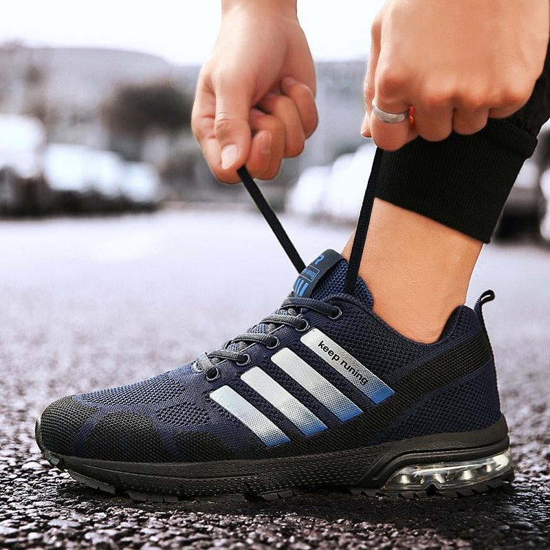 Men Elegant Air Cushion Running Sneakers Breathable Athletic Shoes