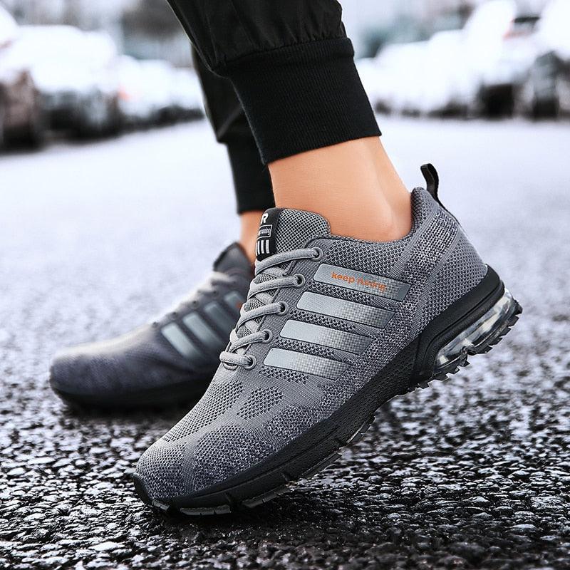 Men Elegant Air Cushion Running Sneakers Breathable Athletic Shoes