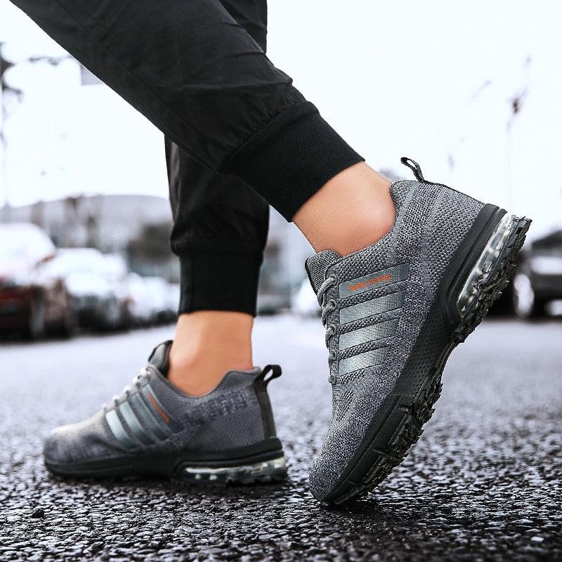 Men Elegant Air Cushion Running Sneakers Breathable Athletic Shoes