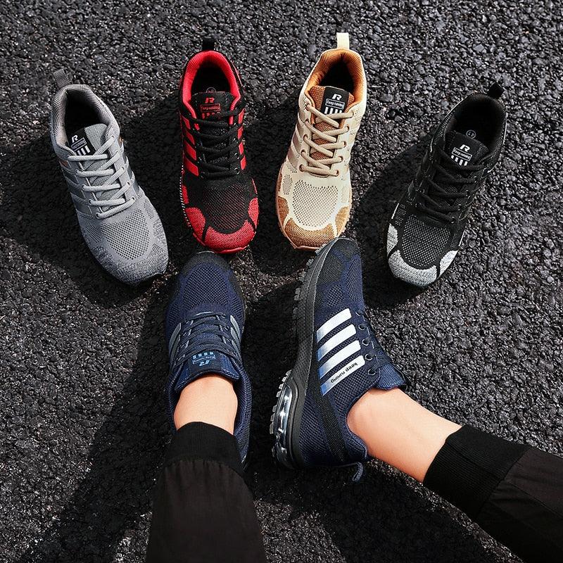 Men Elegant Air Cushion Running Sneakers Breathable Athletic Shoes