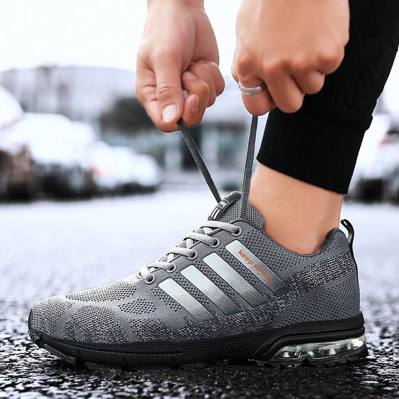 Men Elegant Air Cushion Running Sneakers Breathable Athletic Shoes