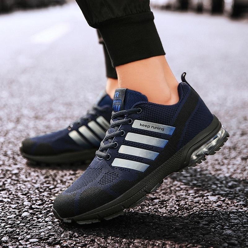 Men Elegant Air Cushion Running Sneakers Breathable Athletic Shoes