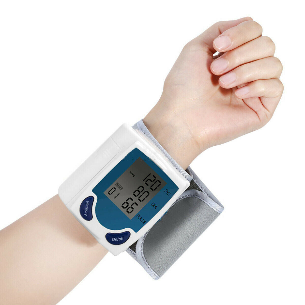Digital Wrist Blood Pressure Monitor Home Health Device