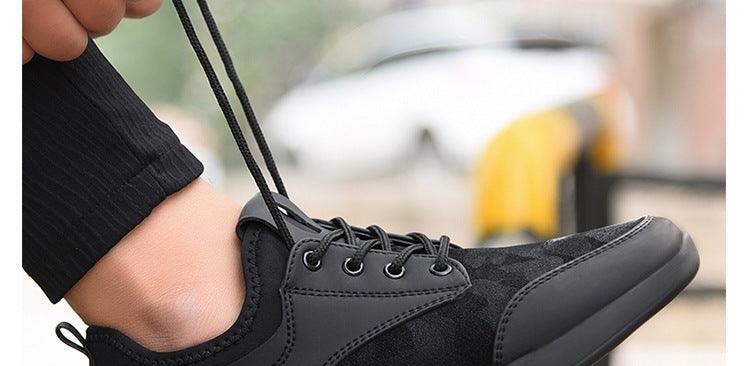 Men Black Lightweight Running Sneakers Casual Gym Walking Shoes