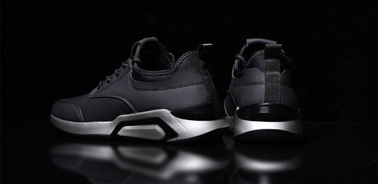 Men Black Lightweight Running Sneakers Casual Gym Walking Shoes