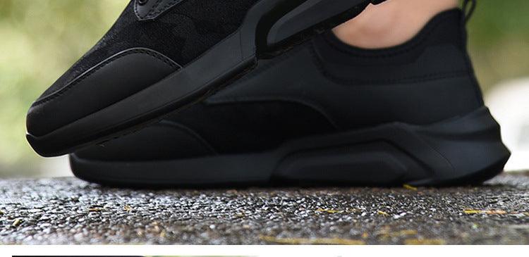 Men Black Lightweight Running Sneakers Casual Gym Walking Shoes