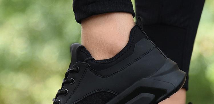 Men Black Lightweight Running Sneakers Casual Gym Walking Shoes