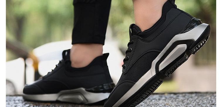 Men Black Lightweight Running Sneakers Casual Gym Walking Shoes