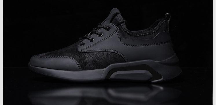 Men Black Lightweight Running Sneakers Casual Gym Walking Shoes