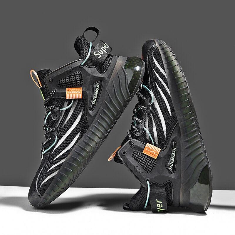 Men Summer Breathable Mesh Running Shoes Lightweight Training Sneakers