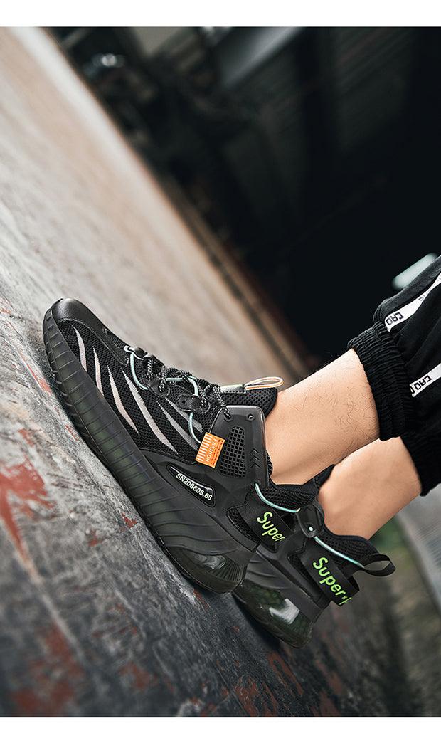Men Summer Breathable Mesh Running Shoes Lightweight Training Sneakers